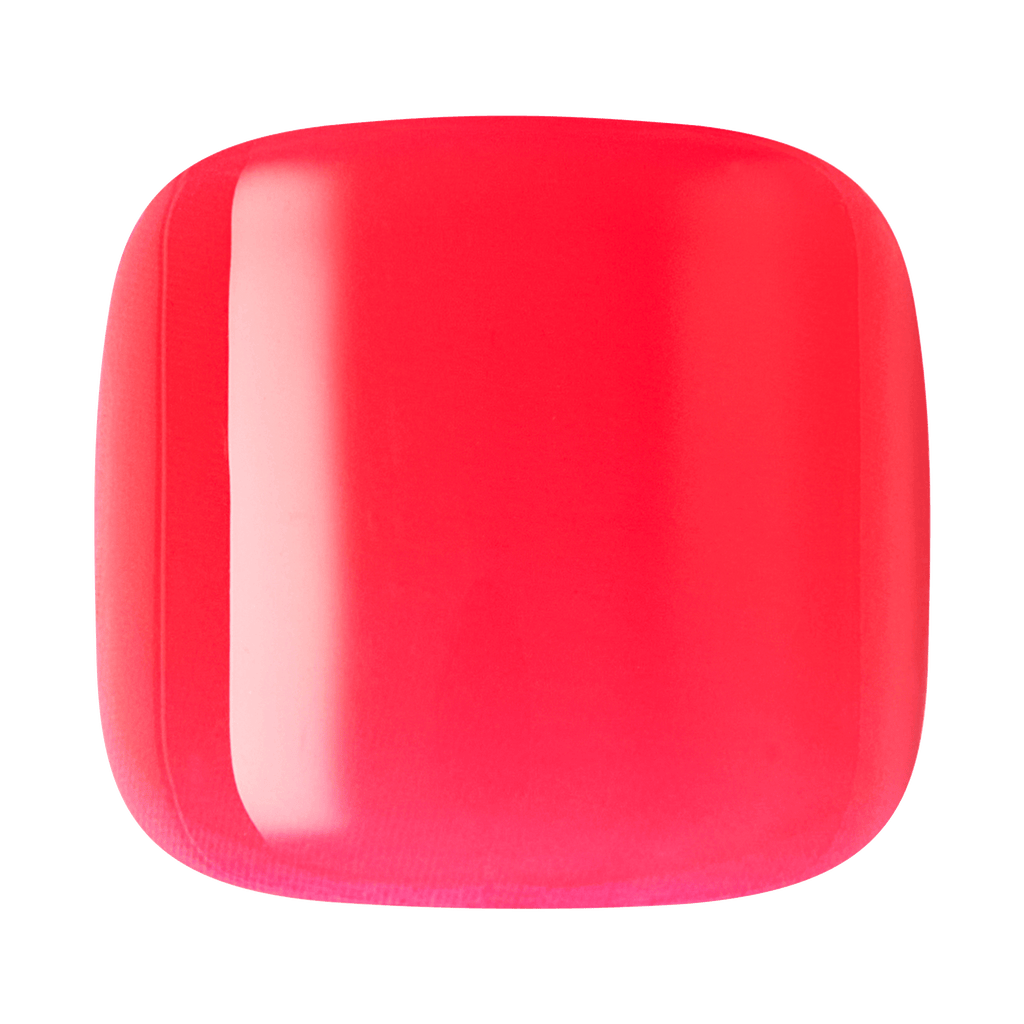 Impress Color No Glue Fake Press On Toenails - Cherry On Top | Solid, Pink, Short, Squoval, Pedicure