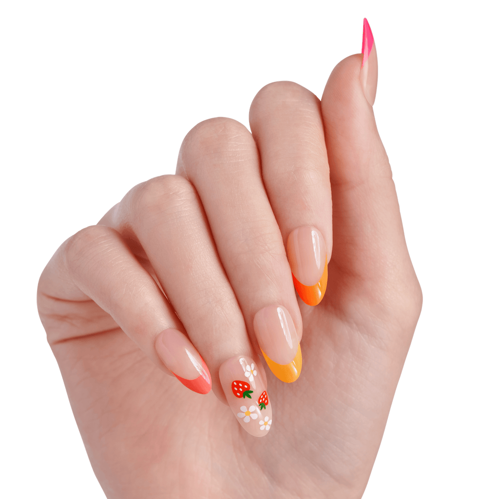 Impress Design No Glue Fake Press On Nails - Utopian | Design, Multicolor, Medium, Almond, Manicure