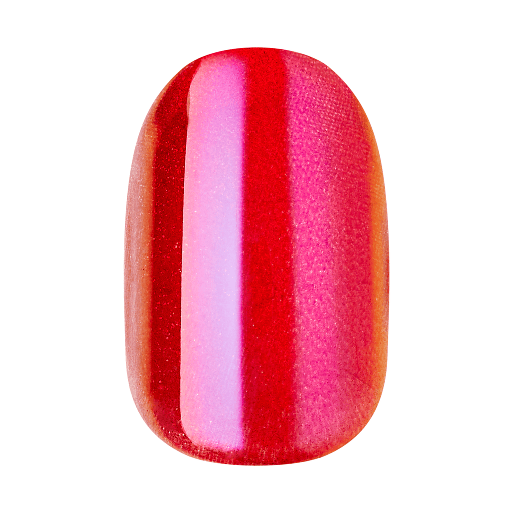 colorFX by Impress No Glue Fake Press On Nails - Floating | Solid, Pink, Short, Oval, Manicure