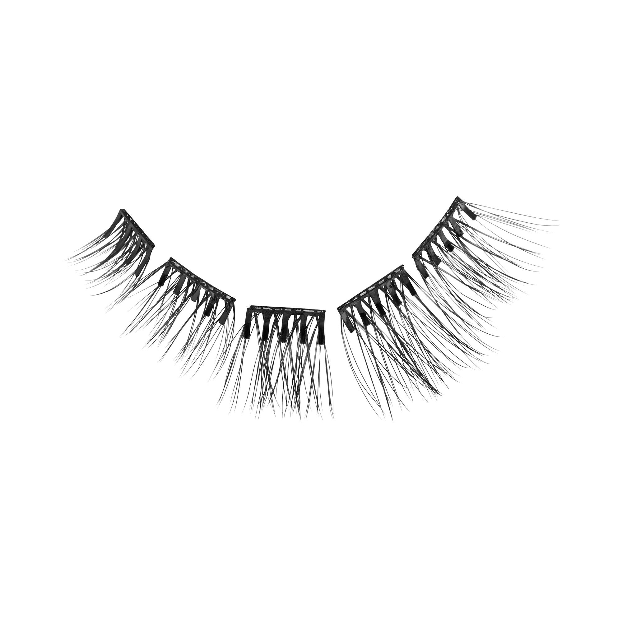 Impress Falsies Pre-Glued False Eyelashes Multipack - Soft Natural | 50 Lash Clusters, 8mm-14mm