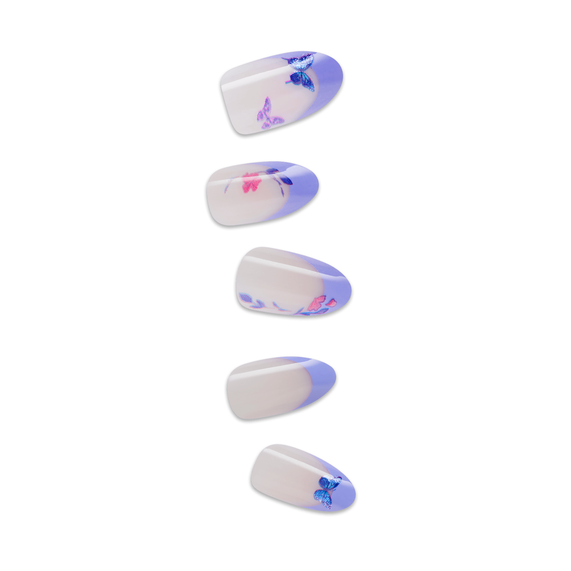 Impress X WICKED: FOR GOOD | Glinda Upland | French Design, Purple, Medium, Almond, Manicure