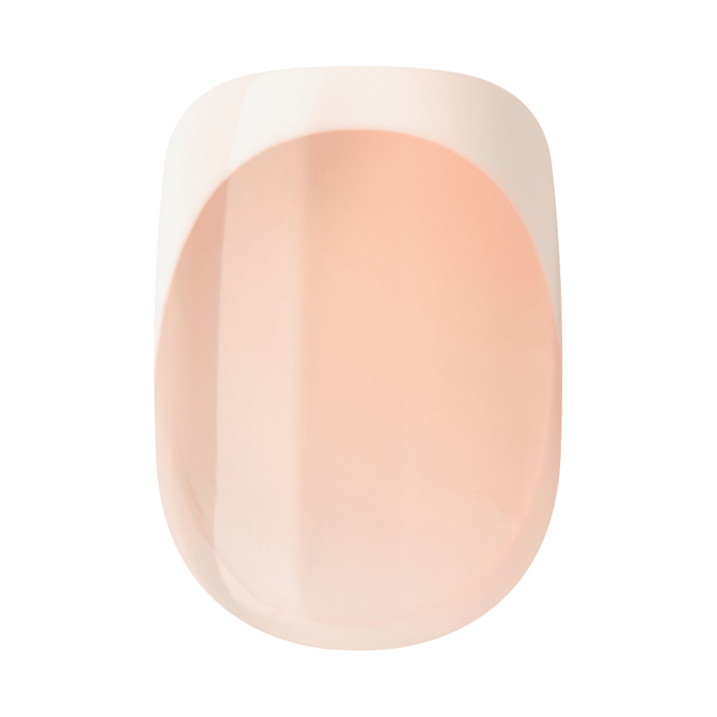 Impress French No Glue Fake Press On Nails - Model | French Tips, White & Neutral, Short, Squoval, Manicure