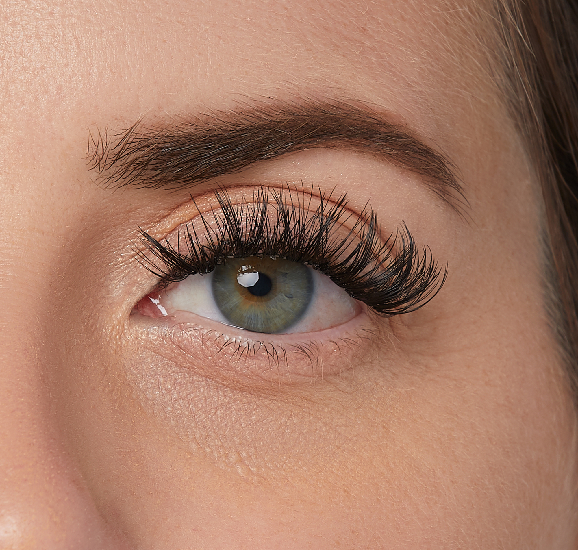 Impress Falsies Pre-Glued False Eyelashes Minipack - Sassy | 12 Lash Clusters, With Mini Applicator, 12mm-14mm