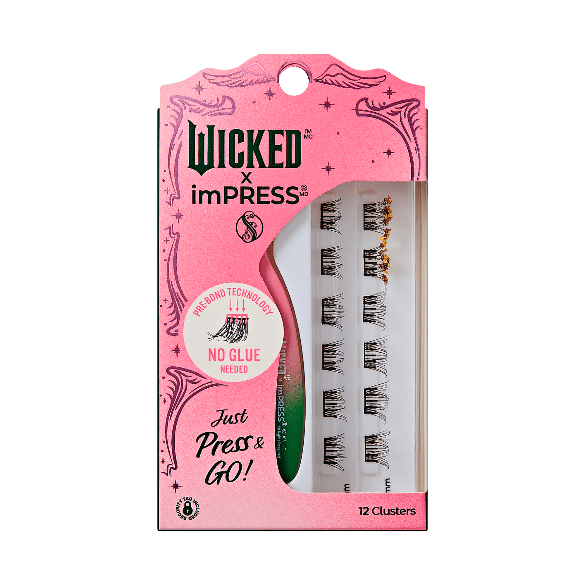 WICKED X Impress | Magic Unleashed | 12 Lash Clusters, 8mm-10mm