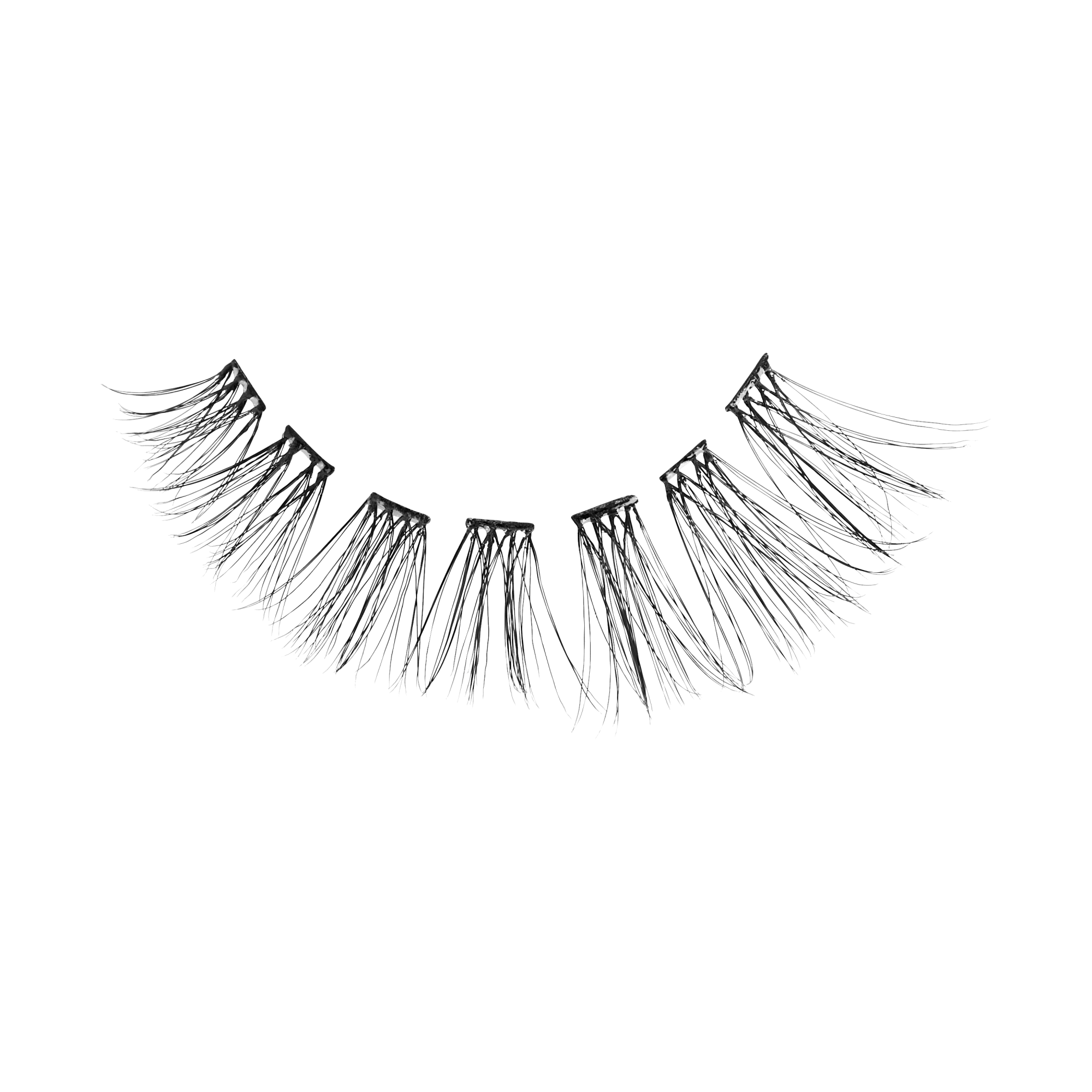 Impress Falsies Pre-Glued Individual False Eyelashes Multipack - Classic Natural | 60 Lash Clusters, 8mm-16mm