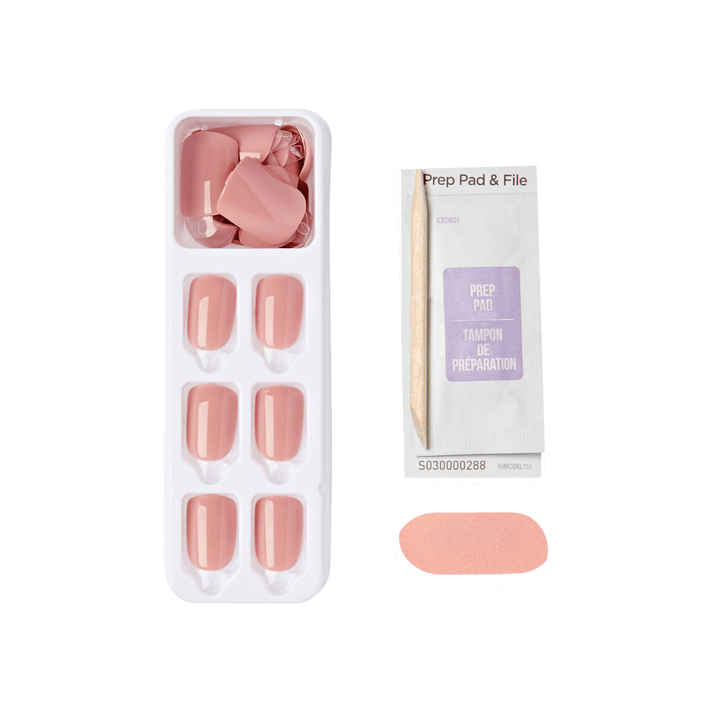 Impress Color No Glue Fake Press On Nails - Your Magic | Solid, Pink, Short, Squoval, Manicure
