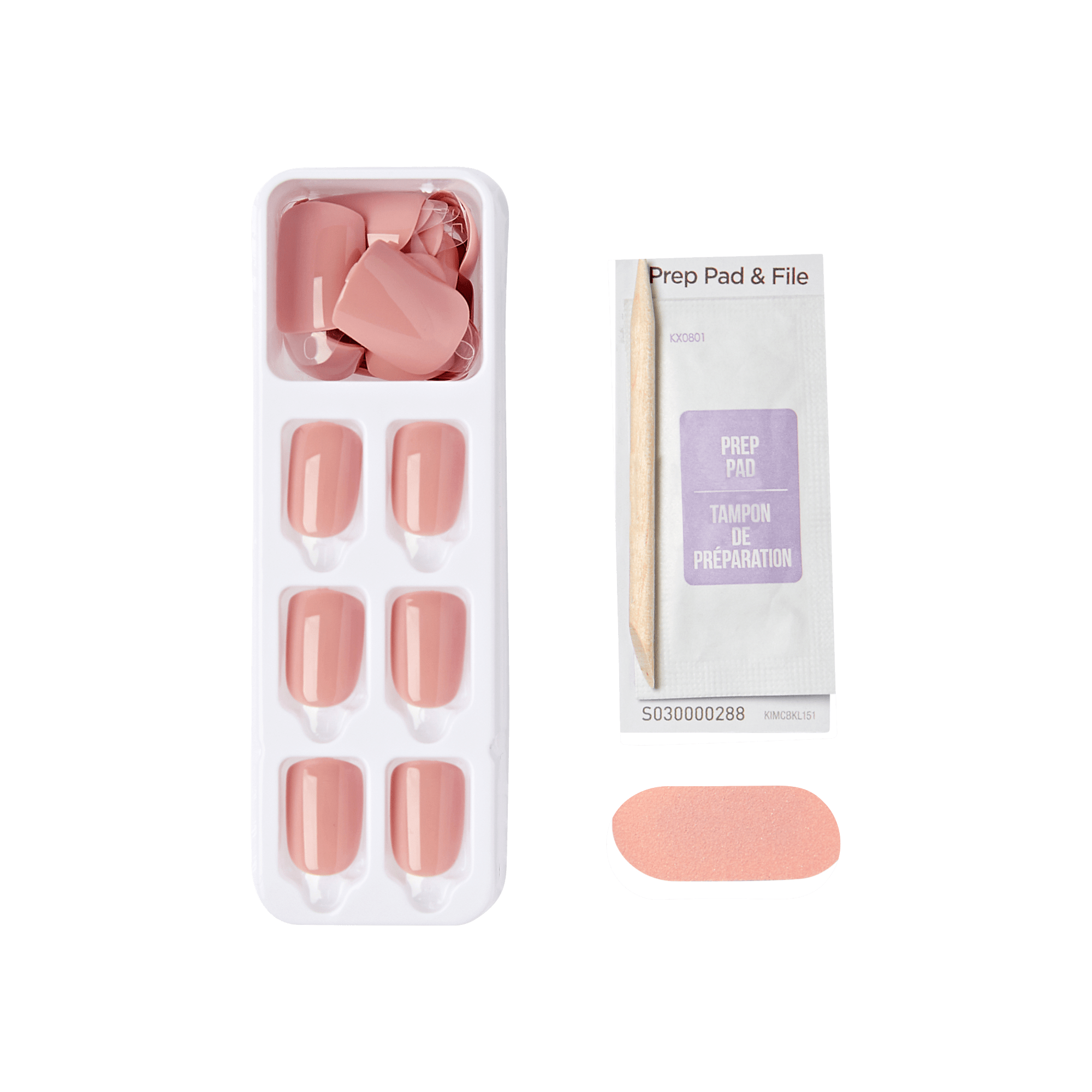 Impress Color No Glue Fake Press On Nails - Your Magic | Solid, Pink, Short, Squoval, Manicure