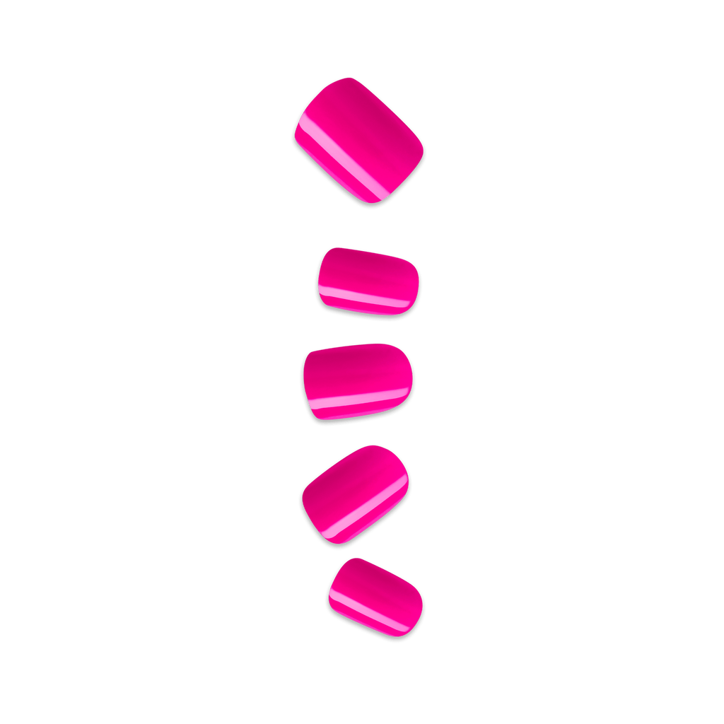 Impress Color No Glue Fake Press On Nails - Smile | Solid, Pink, Short, Squoval, Manicure