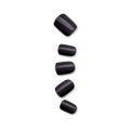 Impress Color No Glue Fake Press On Nails - All Black | Solid, Black, Short, Squoval, Manicure