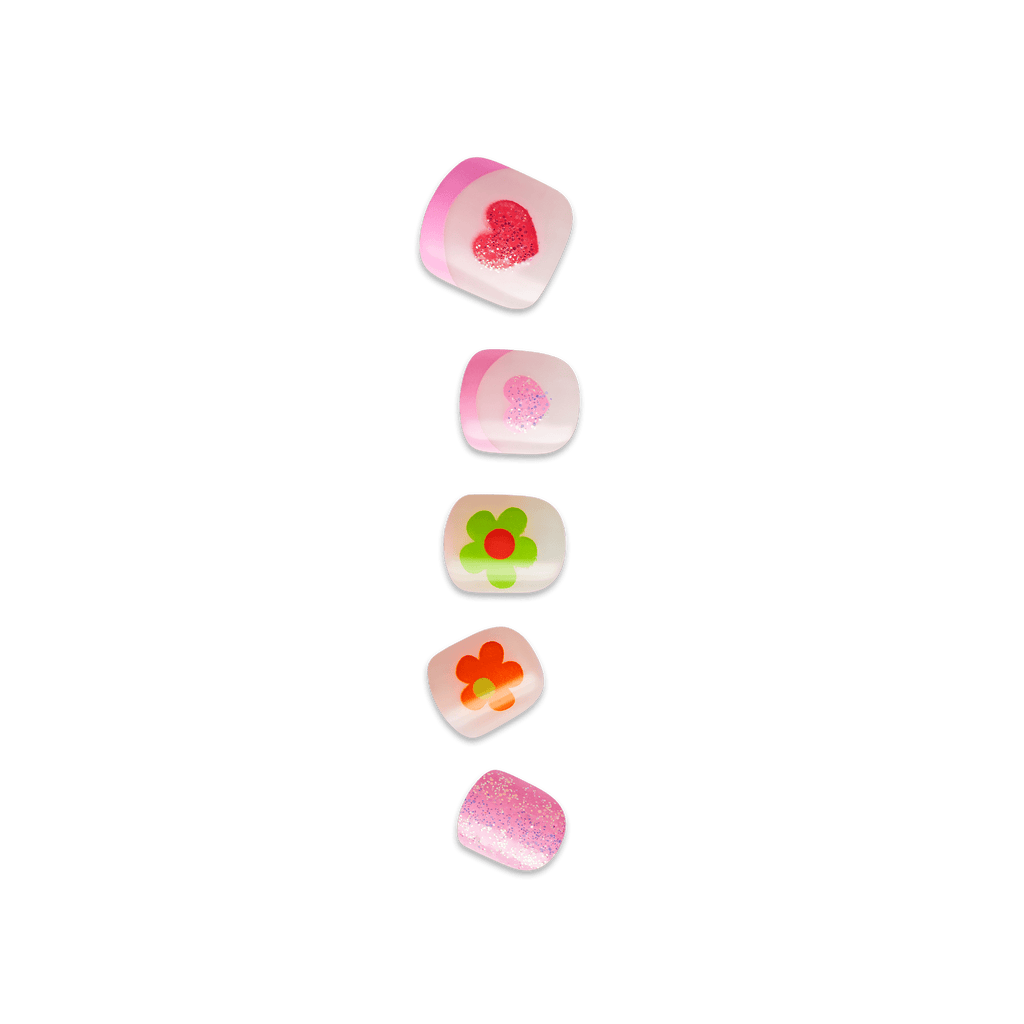 Impress Kids No Glue Fake Press On Nails - Fairy Song | Design, Pink, Kids, Squoval, Manicure