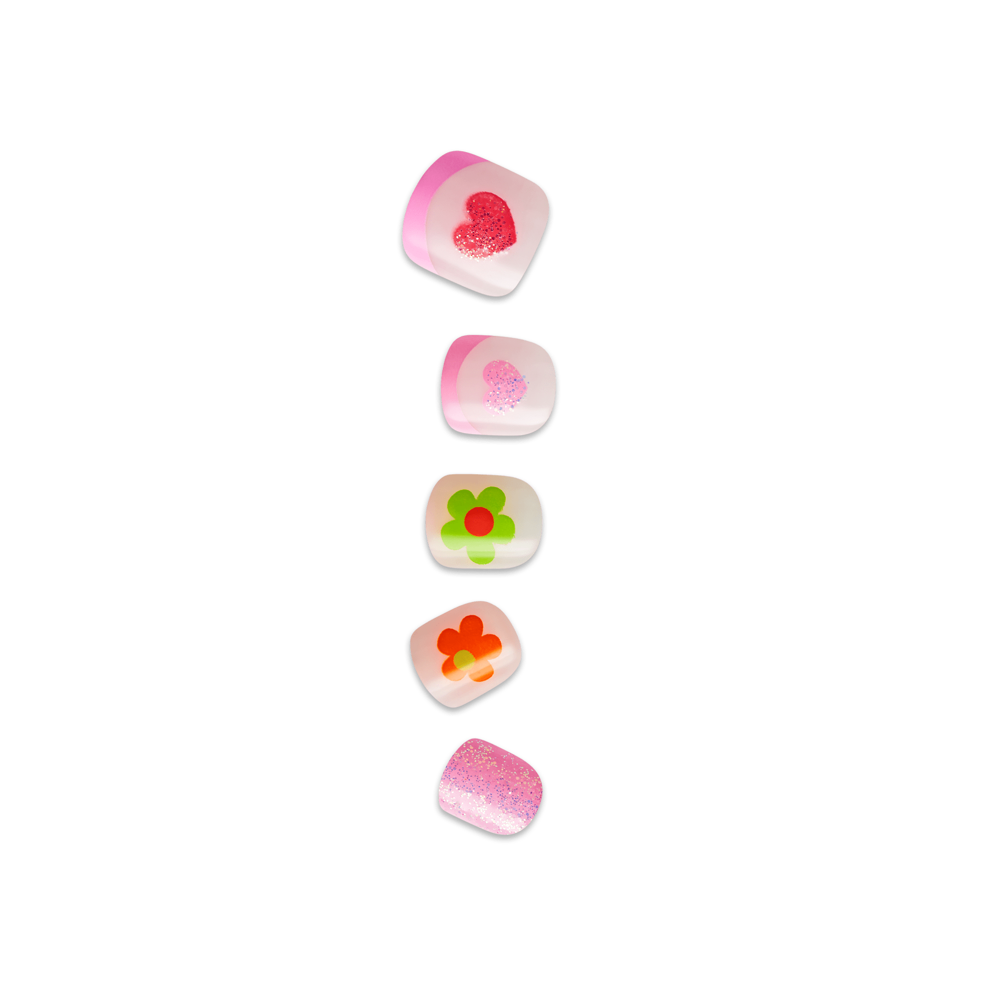 Impress Kids No Glue Fake Press On Nails - Fairy Song | Design, Pink, Kids, Squoval, Manicure