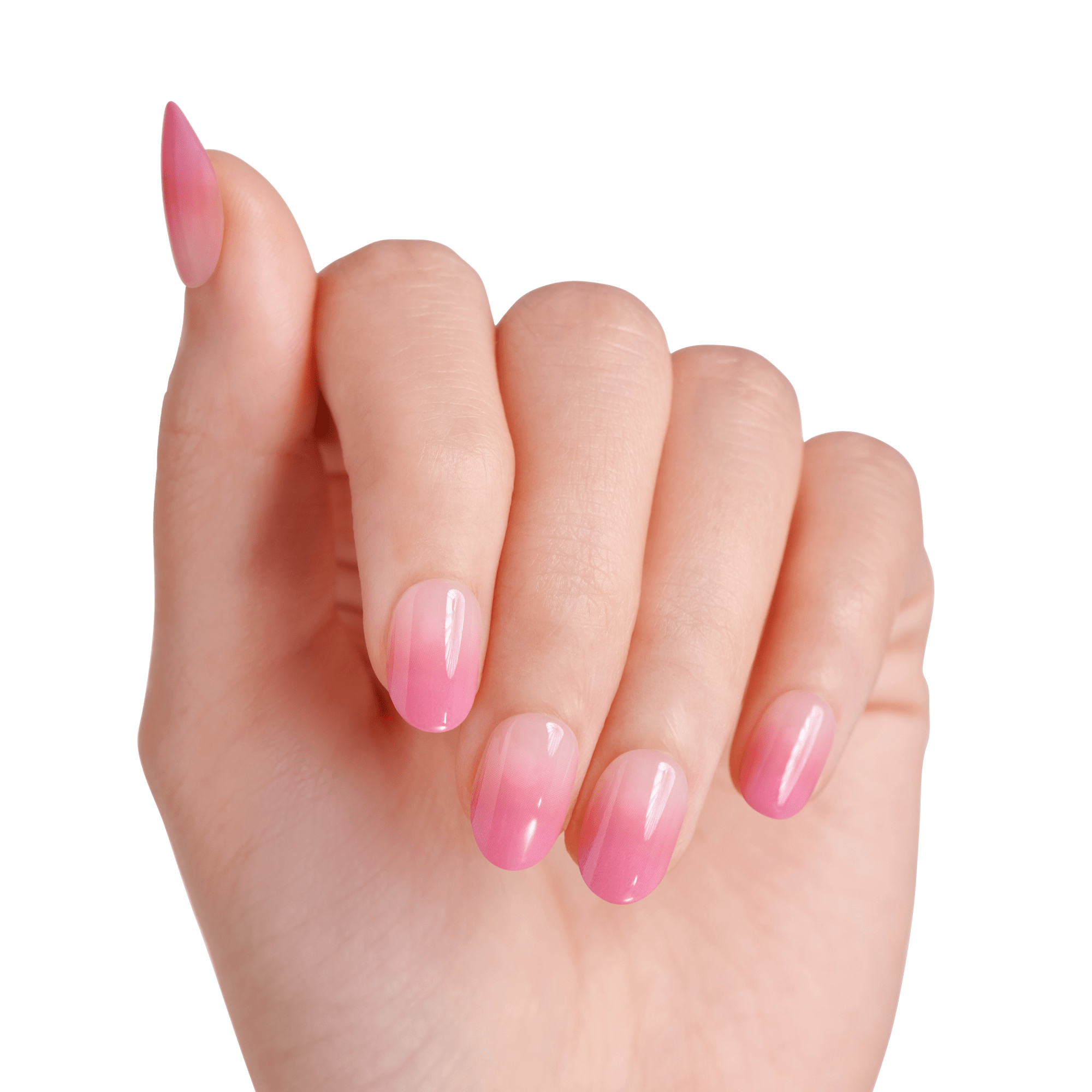 Impress Design No Glue Fake Press On Nails - Secretly Yours | Design, Pink, Short, Oval, Manicure