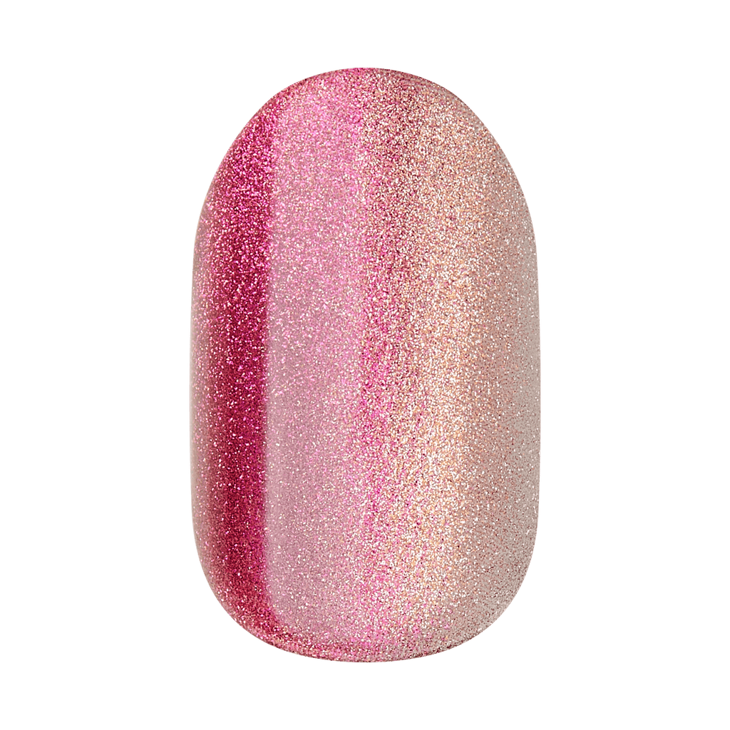 colorFX by Impress No Glue Fake Press On Nails - Walk Out | Solid, Pink, Short, Oval, Manicure