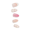 Impress Design No Glue Fake Press On Nails - Bloom Luxe | 3D & Jewel Design, Pink, Medium, Almond, Manicure