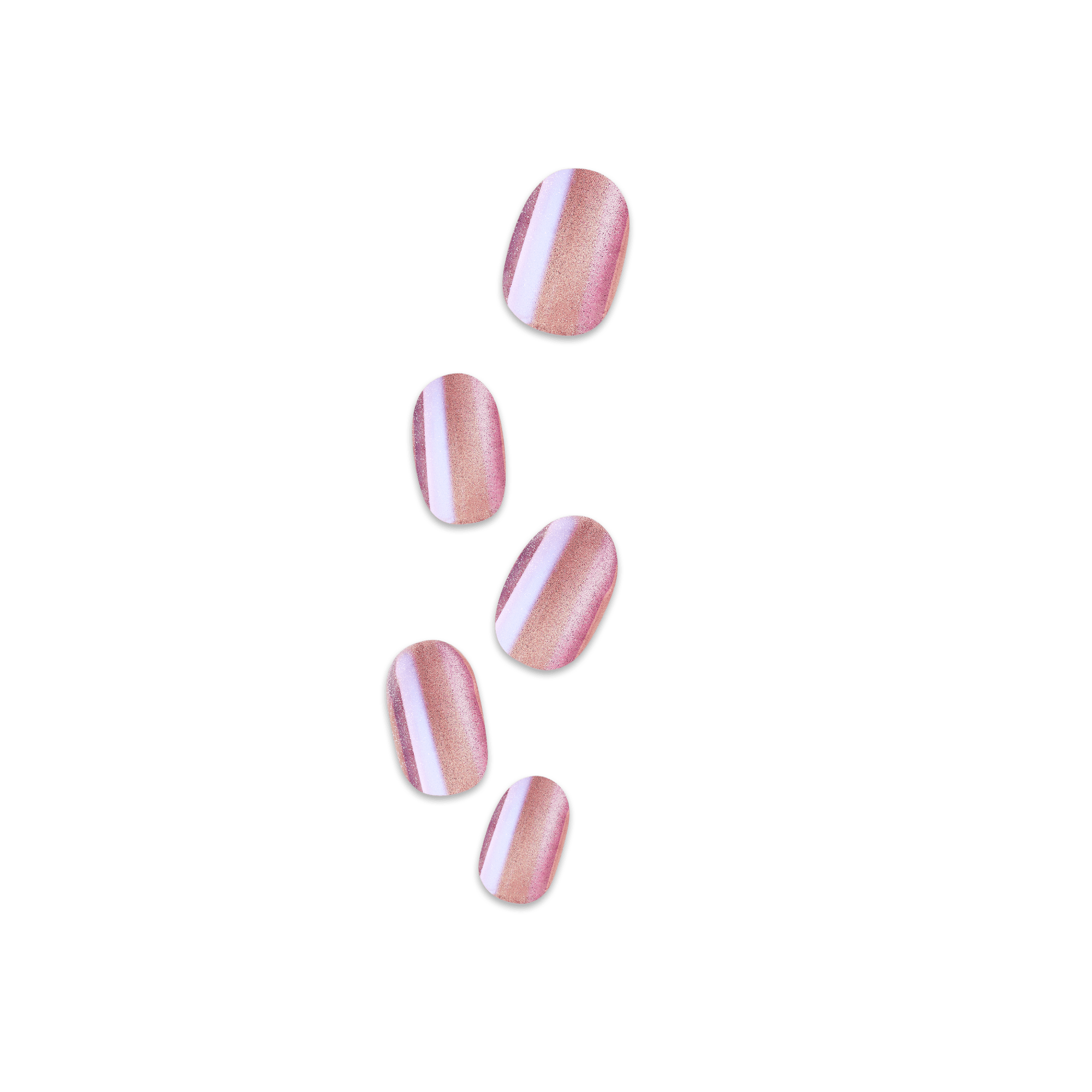 colorFX by Impress No Glue Fake Press On Nails - Starry | Solid, Pink, Short, Oval, Manicure