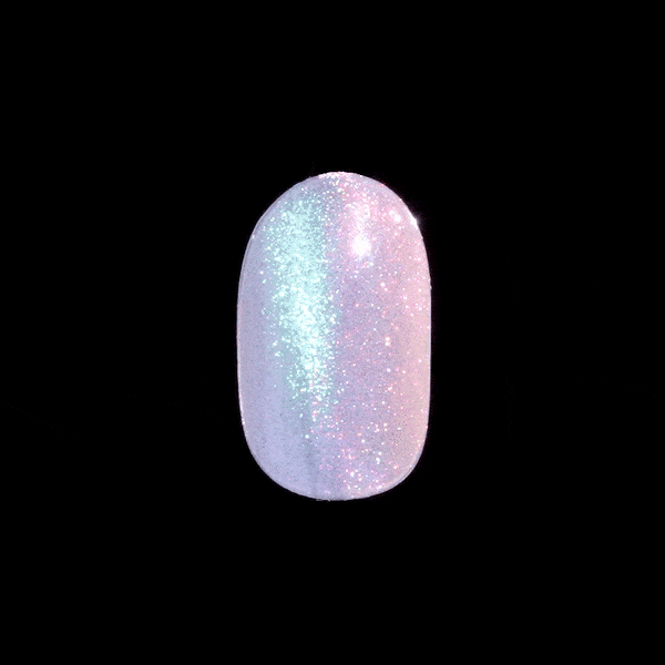 colorFX by Impress No Glue Fake Press On Nails - Fly Up | Solid, Silver, Short, Oval, Manicure