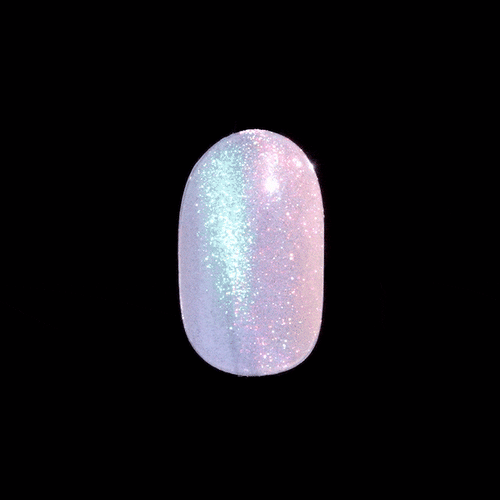 colorFX by Impress No Glue Fake Press On Nails - Fly Up | Solid, Silver, Short, Oval, Manicure