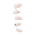 Impress Design No Glue Fake Press On Nails - Hearty | Design, White, Medium, Almond, Manicure