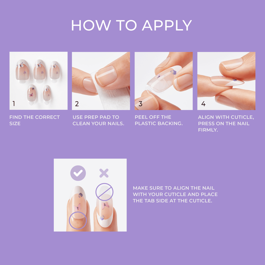 Impress Design No Glue Fake Press On Nails - My Daydreams | French Tips, Pink, Medium, Almond, Manicure