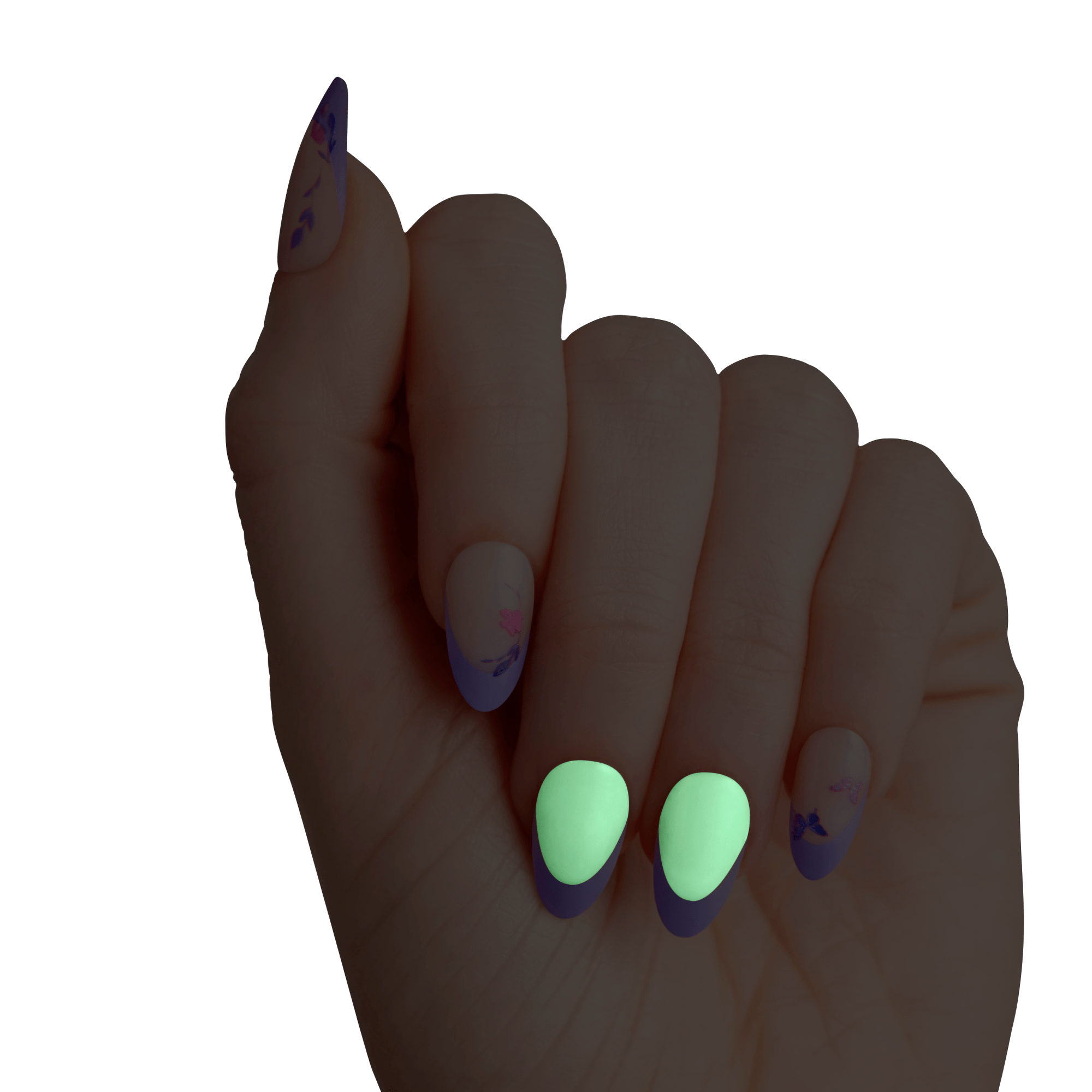 Impress X WICKED: FOR GOOD | Glinda Upland | French Design, Purple, Medium, Almond, Manicure