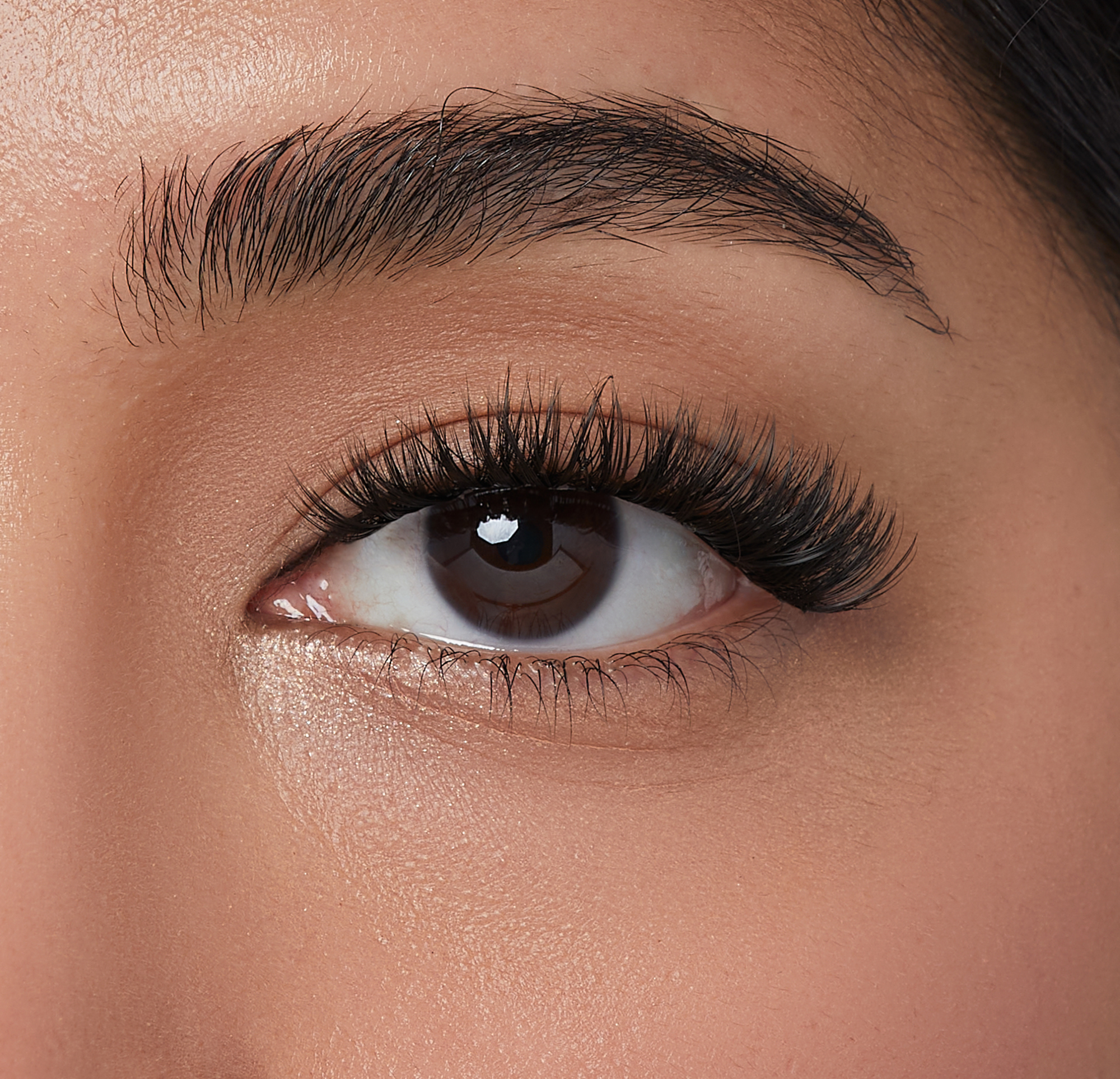 Impress Falsies Pre-Glued False Eyelashes Minipack - Refined | 12 Lash Clusters, With Mini Applicator, 10mm-12mm