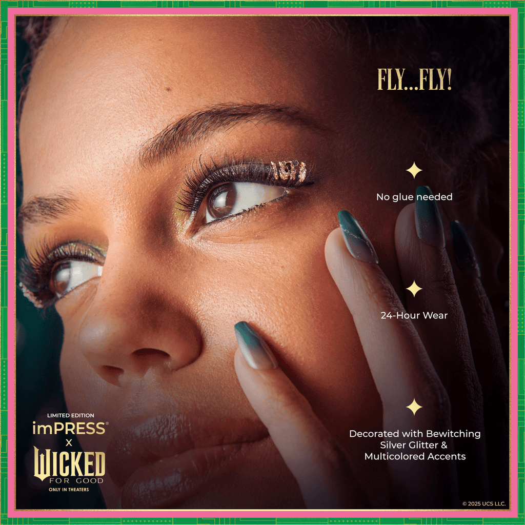 Impress X WICKED: FOR GOOD | Fly…Fly! | 12 Lash Clusters, 8mm-10mm