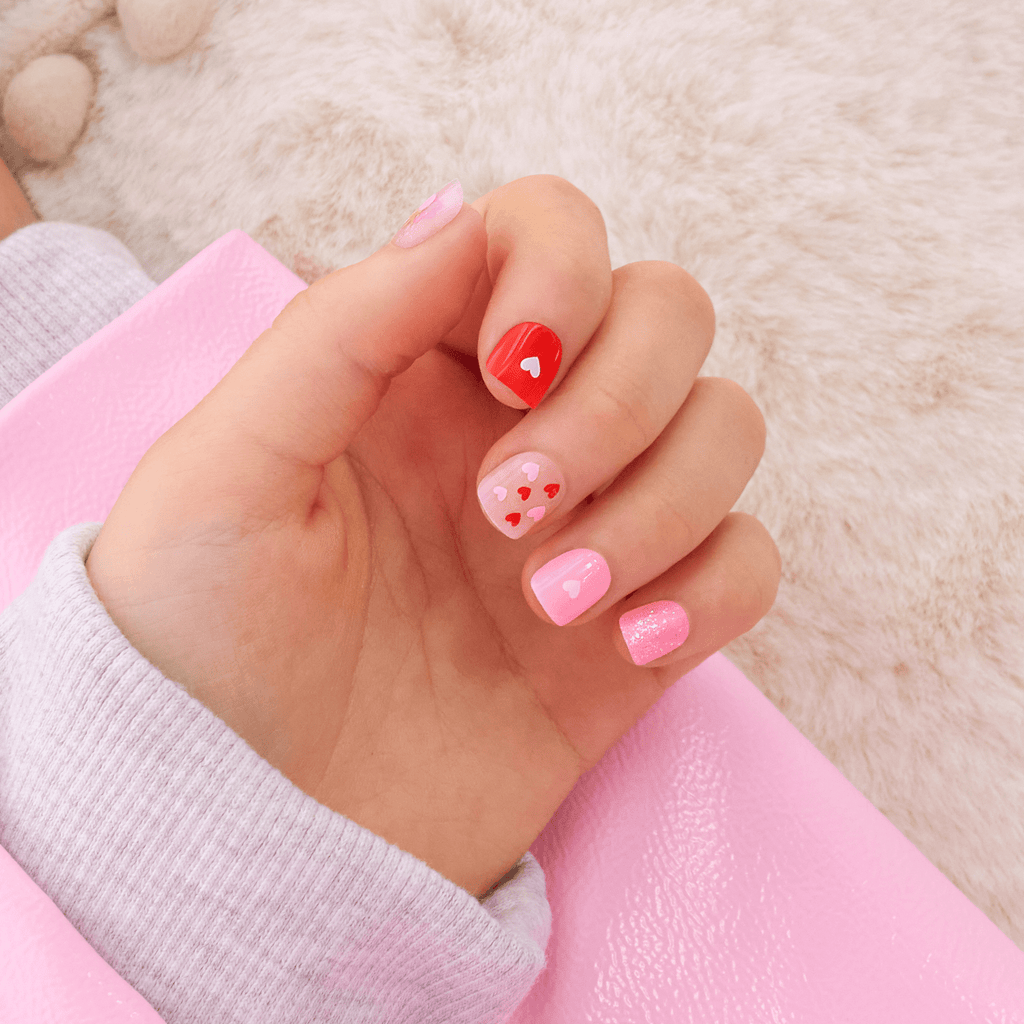 Impress Kids No Glue Fake Press On Nails - Your Smile | Design, Multicolor, Kids, Squoval, Manicure