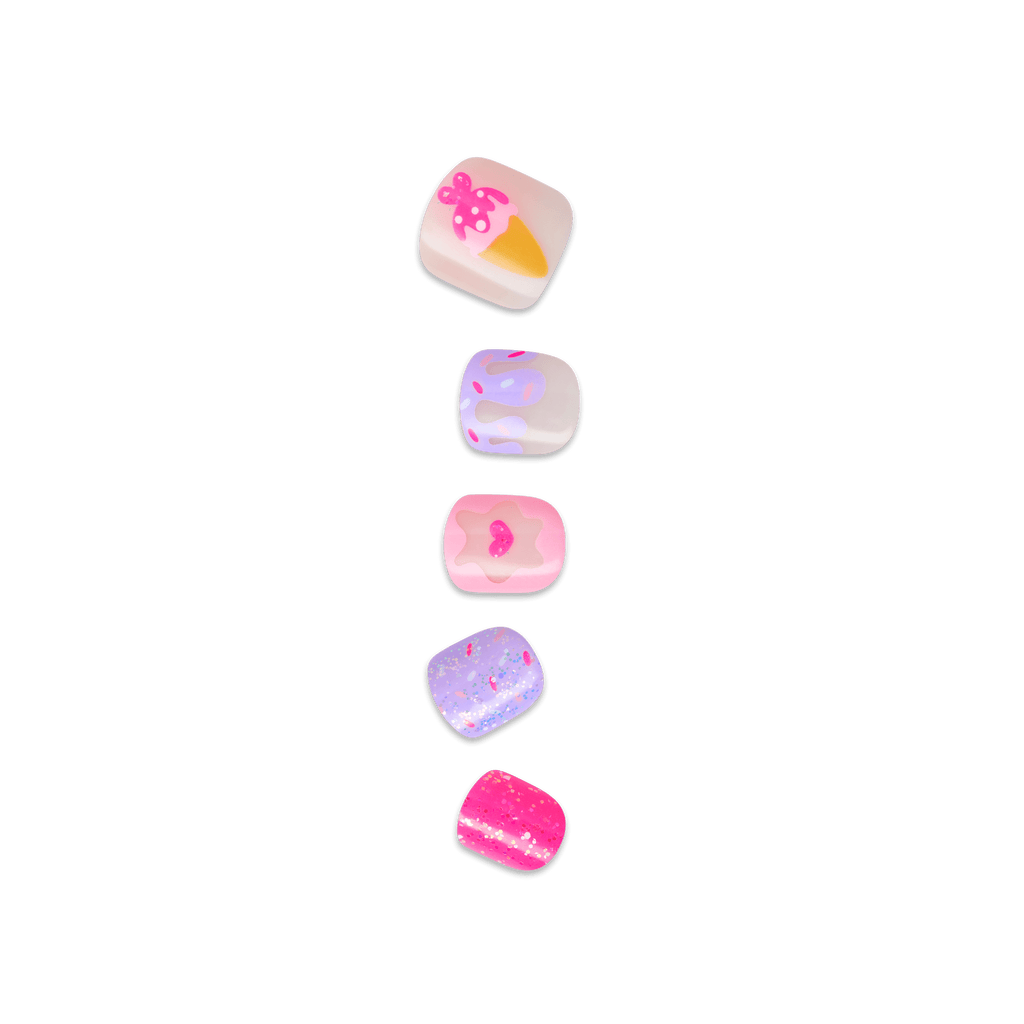 Impress Kids No Glue Fake Press On Nails - Fairy Sparkle | Design, Multicolor, Kids, Squoval, Manicure