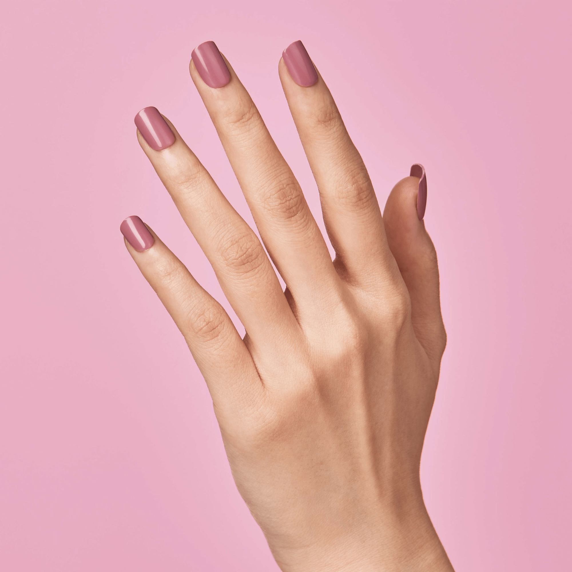Impress Color No Glue Fake Press On Nails - Petal Pink | Solid, Pink, Short, Squoval, Manicure