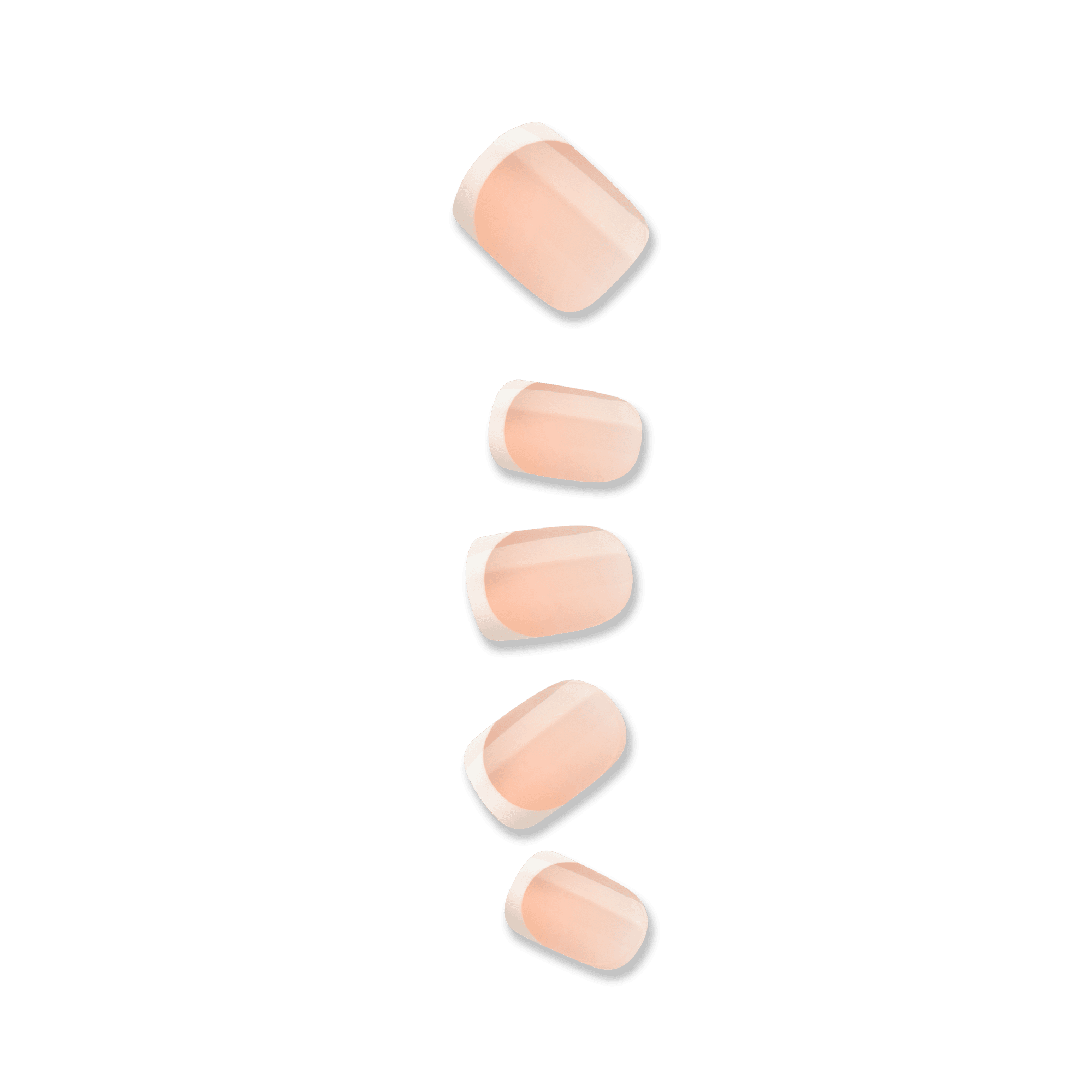 Impress French No Glue Fake Press On Nails - Model | French Tips, White & Neutral, Short, Squoval, Manicure