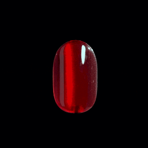 colorFX by Impress No Glue Fake Press On Nails - Hidden Gem | Solid, Red, Short, Oval, Manicure