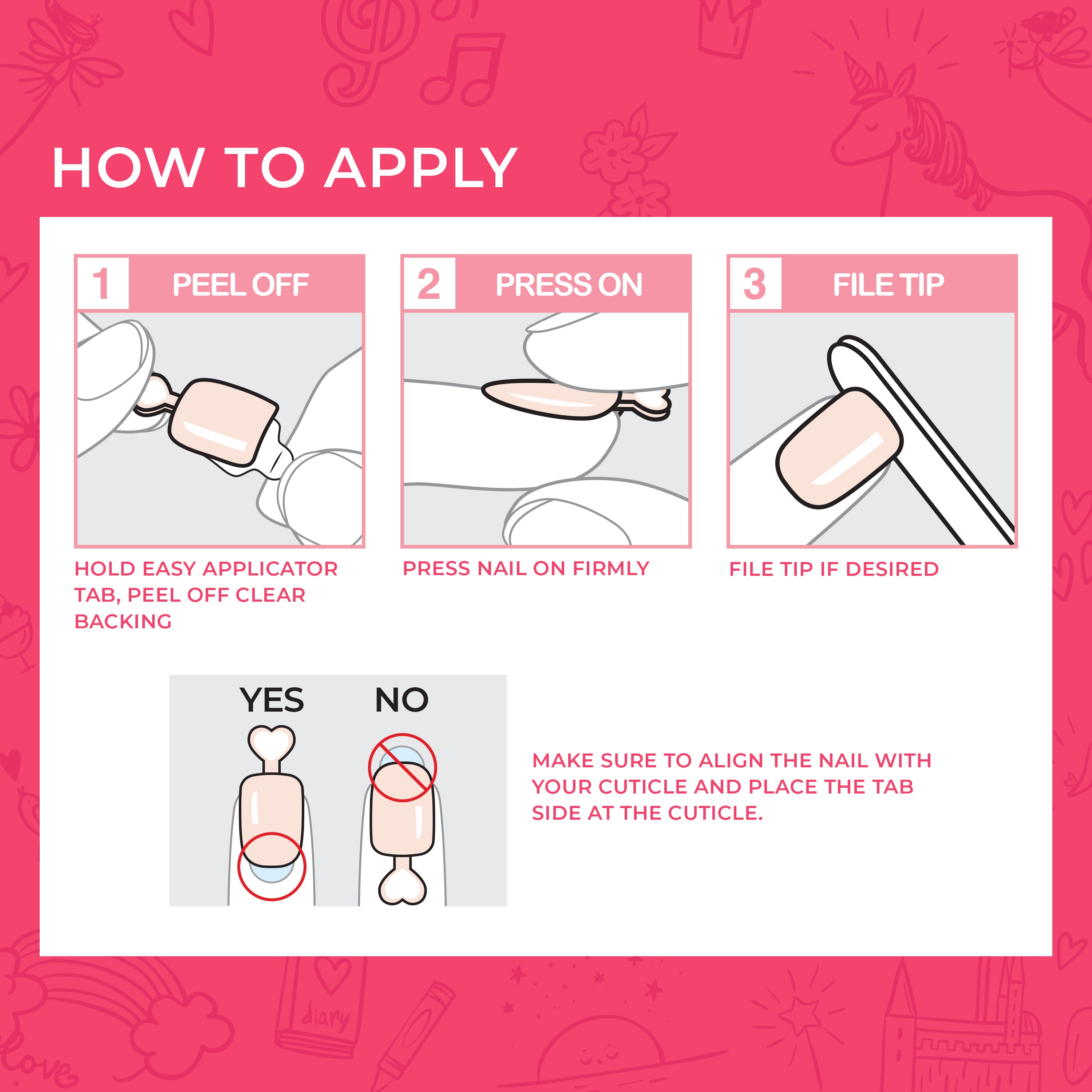 Impress Kids No Glue Fake Press On Nails - Playground | Design, Red, Kids, Squoval, Manicure