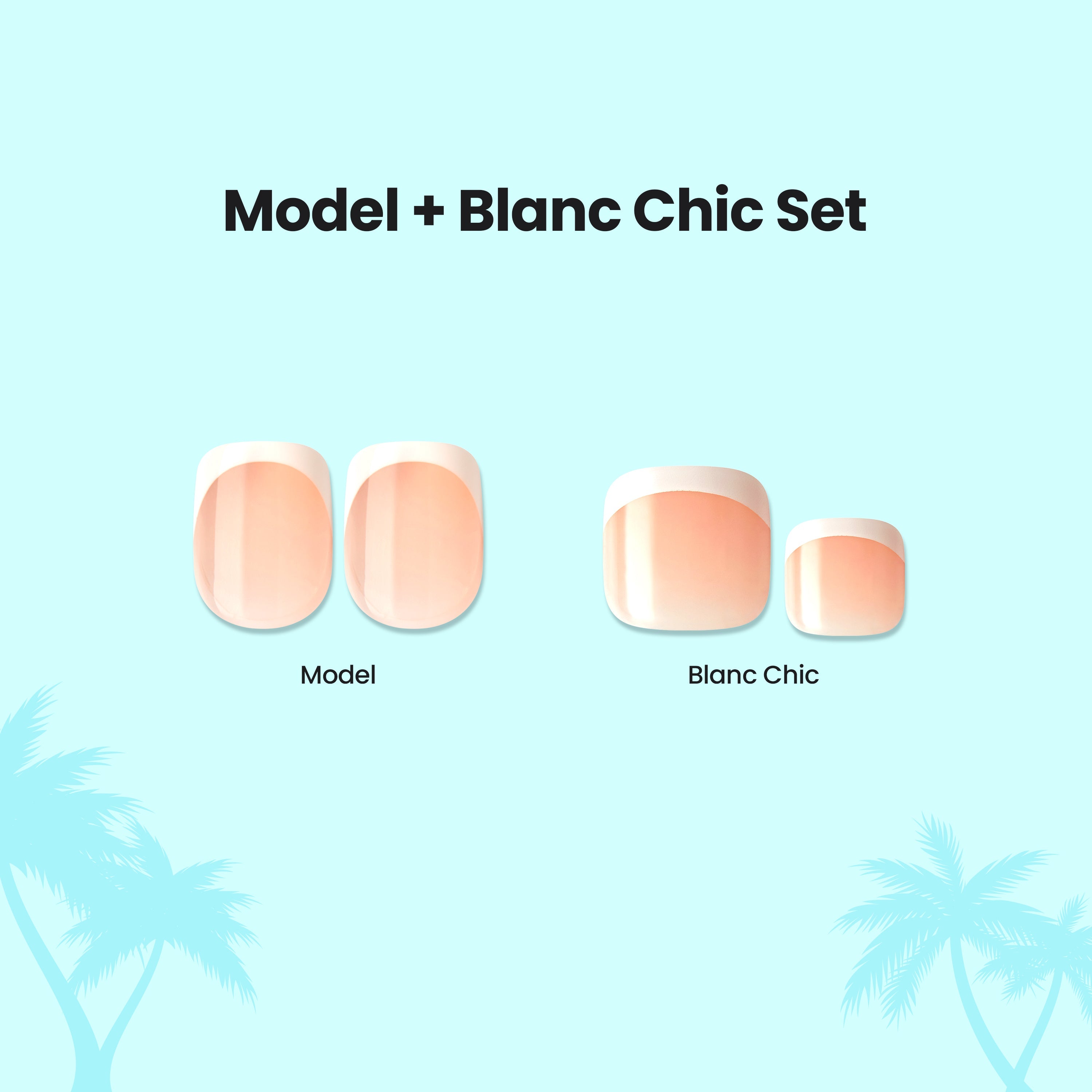 Impress Color Press On Mani & Pedi Bundle - Model + Blanc Chic Set