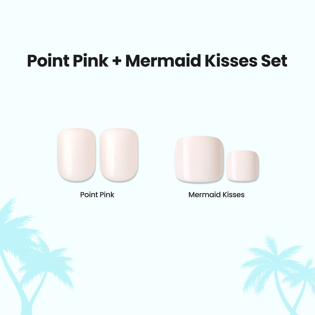 Impress Color Press On Mani & Pedi Bundle - Point Pink + Mermaid Kisses Set