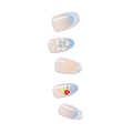 Impress Design No Glue Fake Press On Nails - Amerie | French Design, Multicolor, Medium, Almond, Manicure