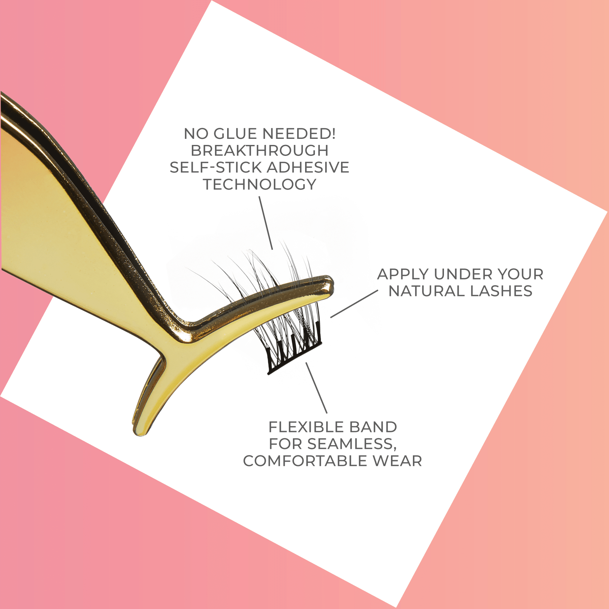 Impress Falsies Pre-Glued False Eyelashes Refills - Curly | 30 Lash Clusters, 10mm-14mm