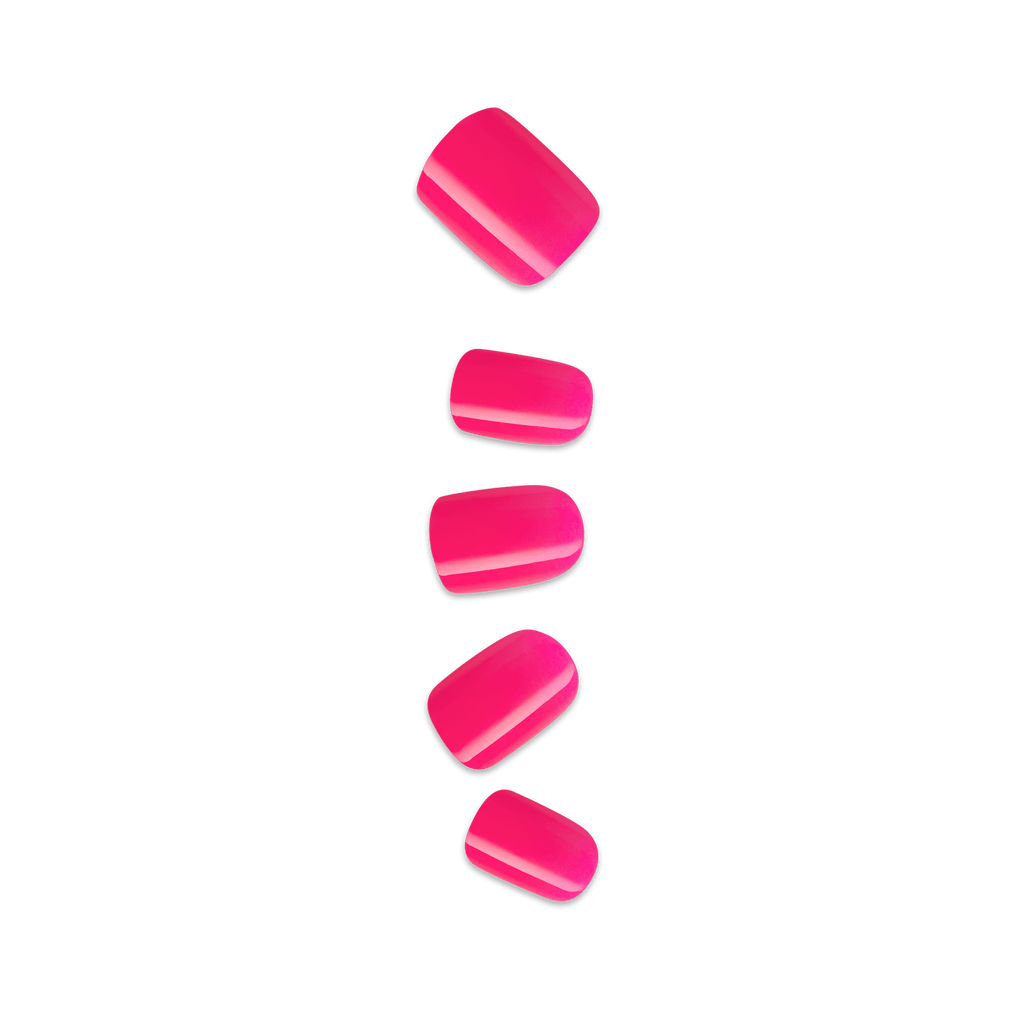 Impress Color No Glue Fake Press On Nails - Melting | Solid, Pink, Short, Squoval, Manicure