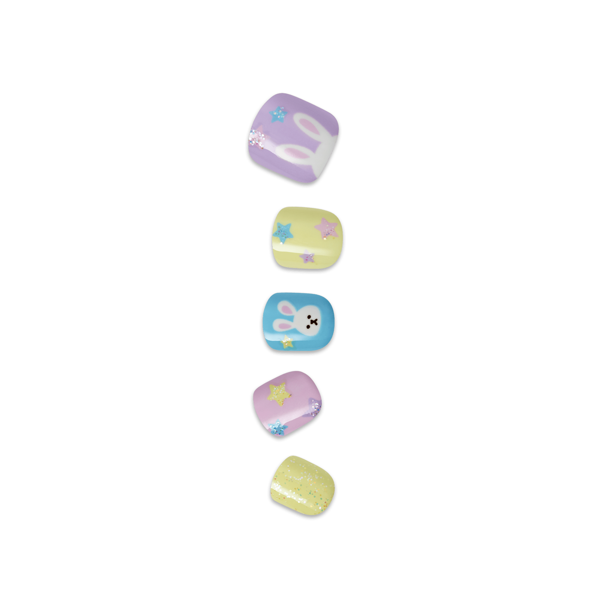 Impress Kids No Glue Fake Press On Nails - Easter Charm | Design, Multicolor, Kids, Squoval, Manicure