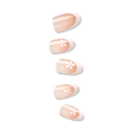 Impress French No Glue Fake Press On Nails - Fearless | French Tips, White & Neutral, Medium, Almond, Manicure