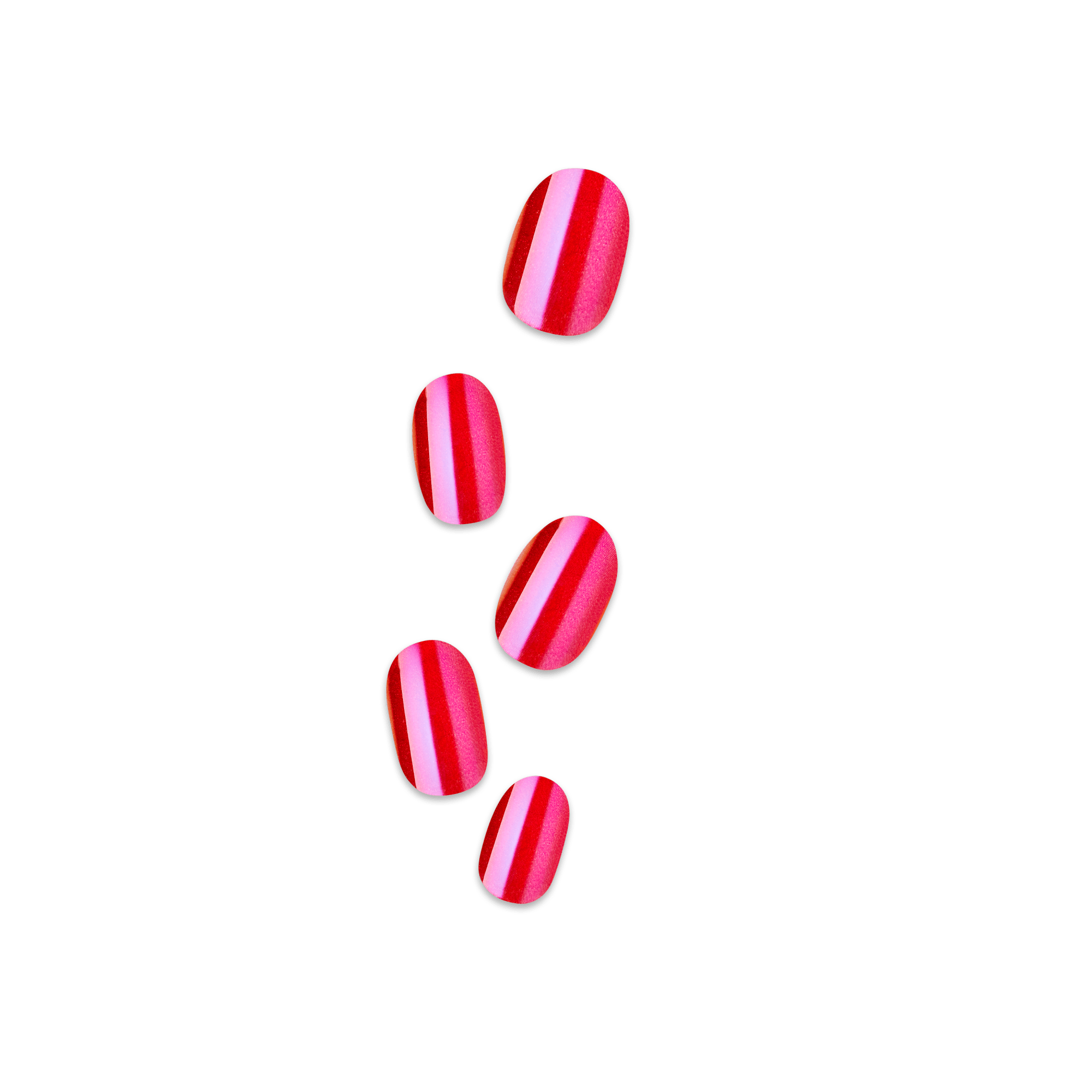 colorFX by Impress No Glue Fake Press On Nails - Floating | Solid, Pink, Short, Oval, Manicure
