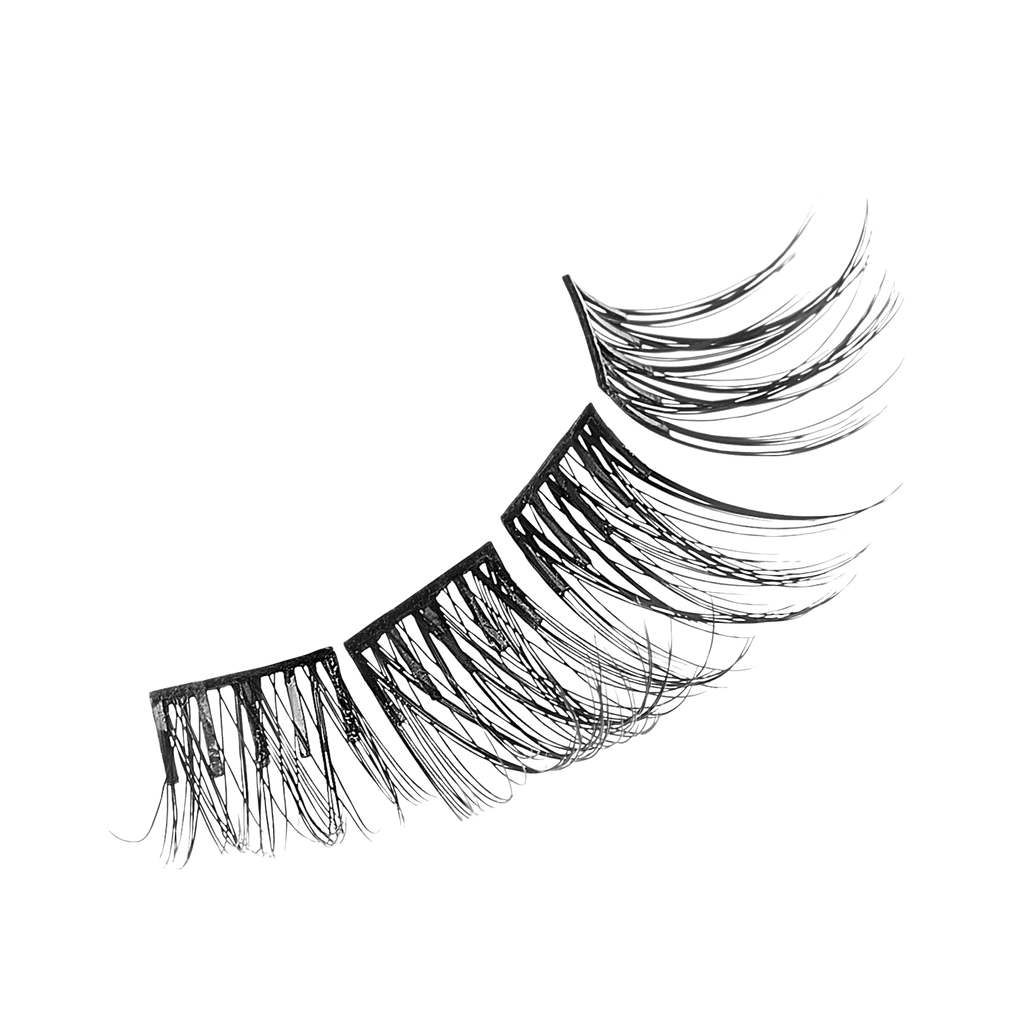 Impress Falsies Pre-Glued False Eyelashes Refills - Wispy | 30 Lash Clusters, 10mm-14mm