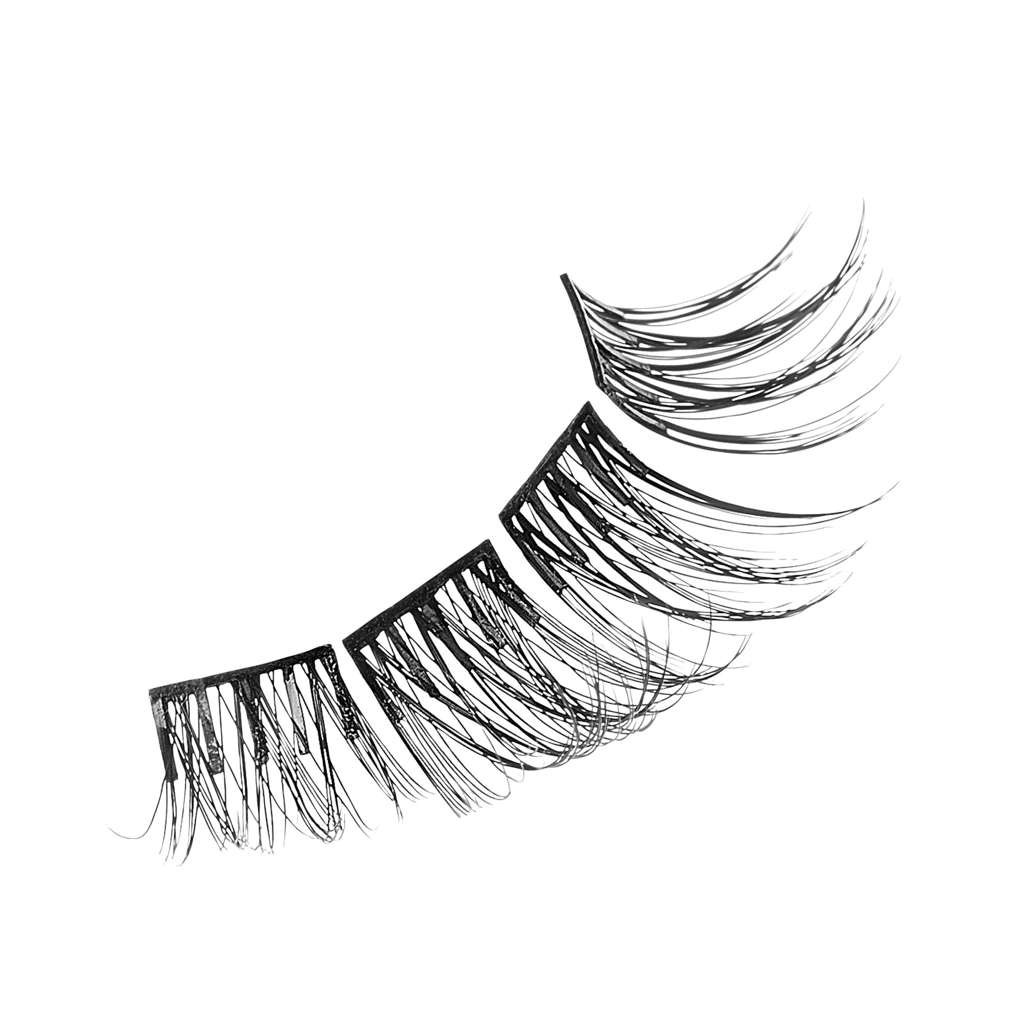 Impress Falsies Pre-Glued False Eyelashes Refills - Wispy | 30 Lash Clusters, 10mm-14mm