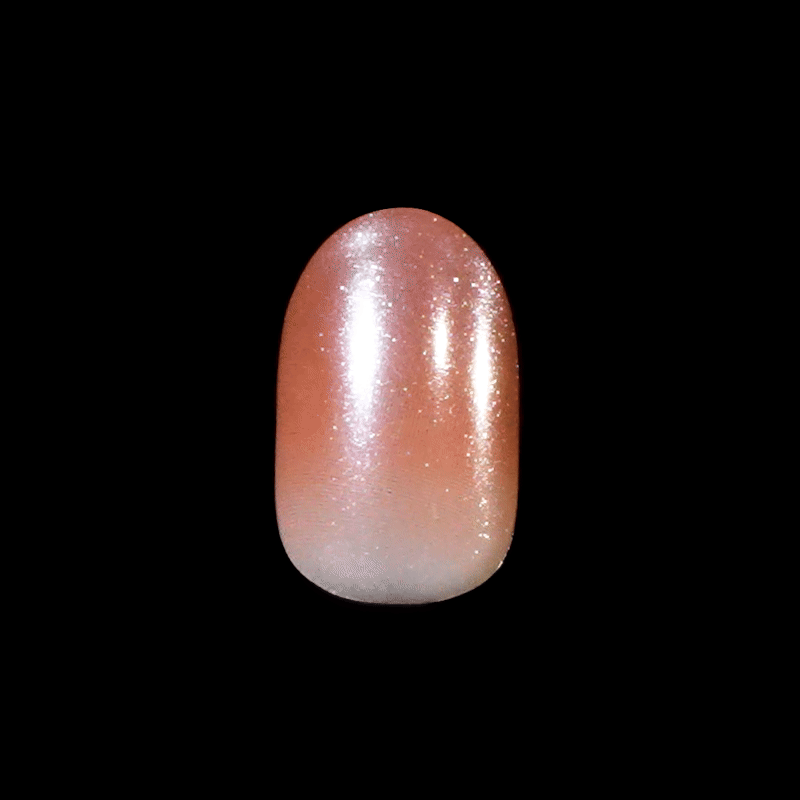 colorFX by Impress No Glue Fake Press On Nails - Blissful Radiance | Solid, Brown, Short, Oval, Manicure
