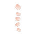 Impress Design No Glue Fake Press On Nails - Chic French | French Tips, White & Neutral, Short, Squoval, Manicure