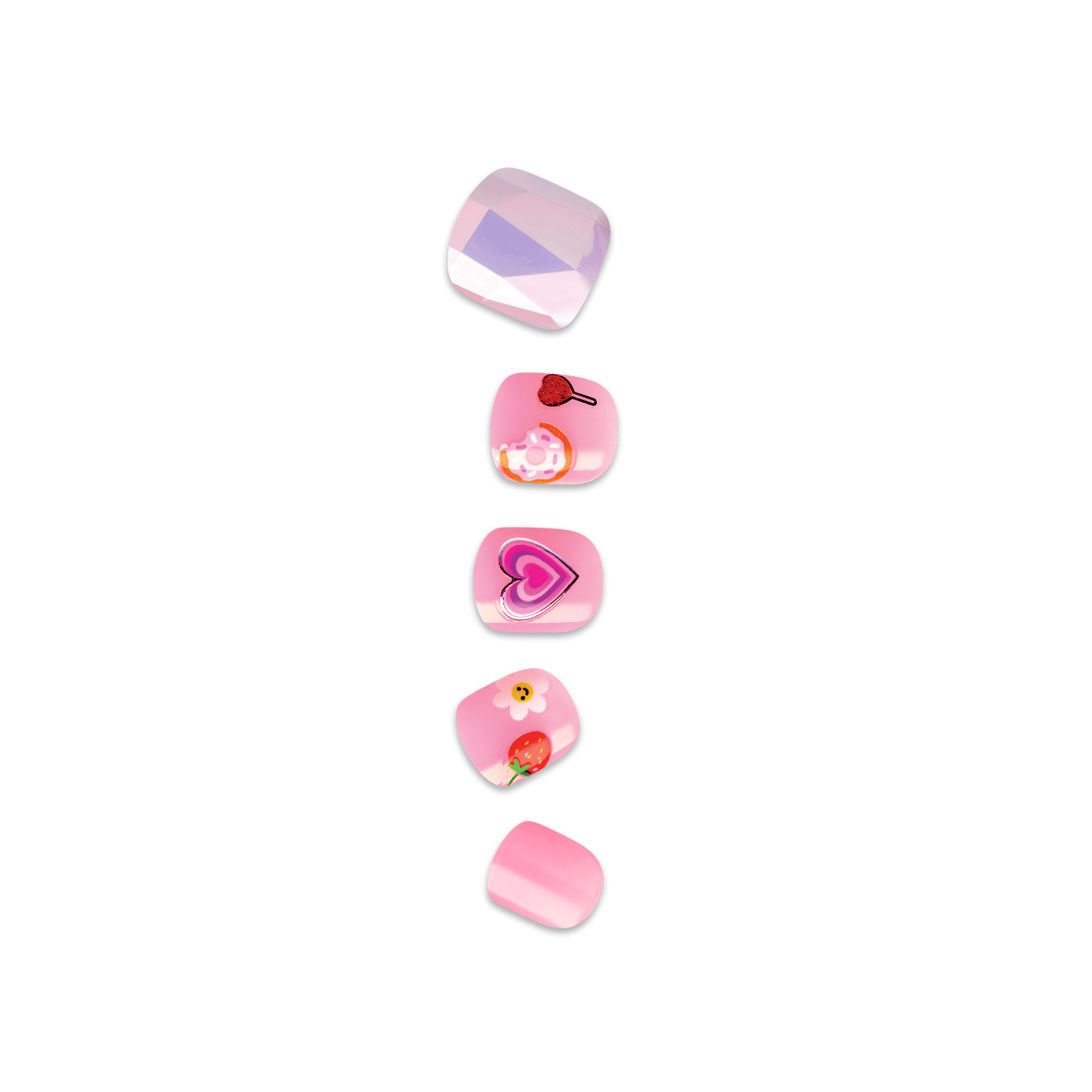 Impress Mini Nail Artist Kit No Glue Fake Press On Nails - Wannabe U | Design, Pink, Kids, Squoval, Manicure