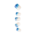 Impress Design No Glue Fake Press On Nails - All Summer Long | 3D & Jewel, Blue, Short, Squoval, Manicure