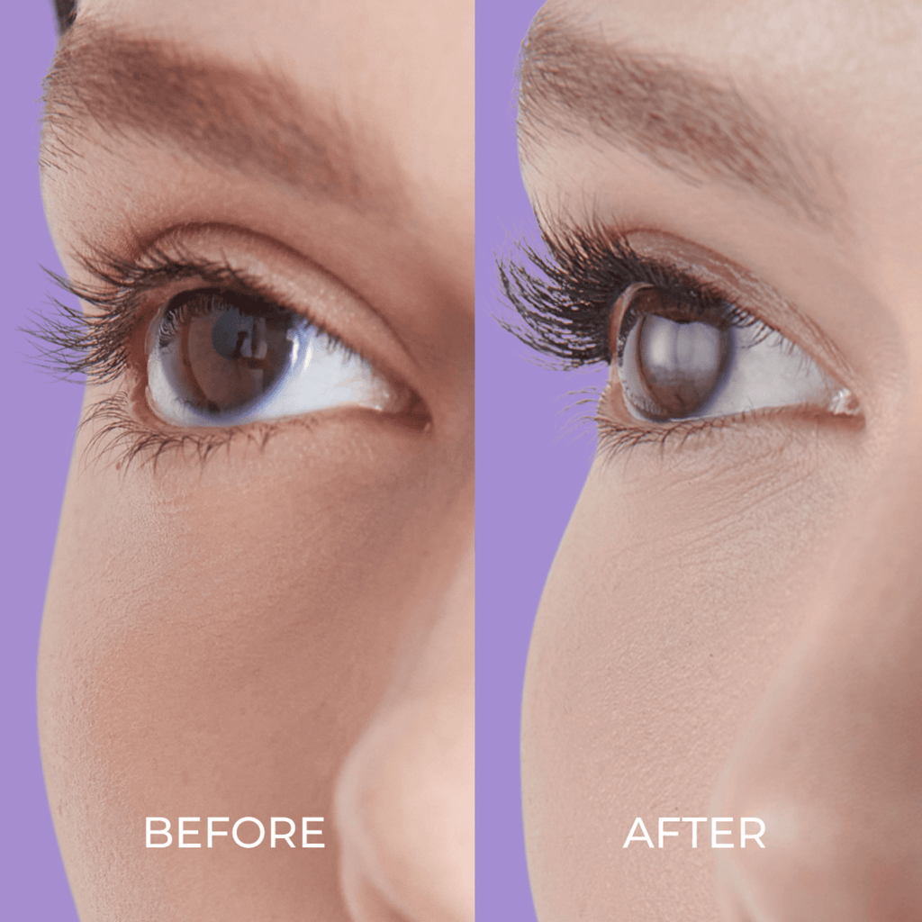 Impress Falsies Long Lasting Pre-Glued False Eyelashes Starter Kit - Demi Natural | 24 Lash Clusters, With Applicator, Up To 5 Day Wear, 5mm-14mm