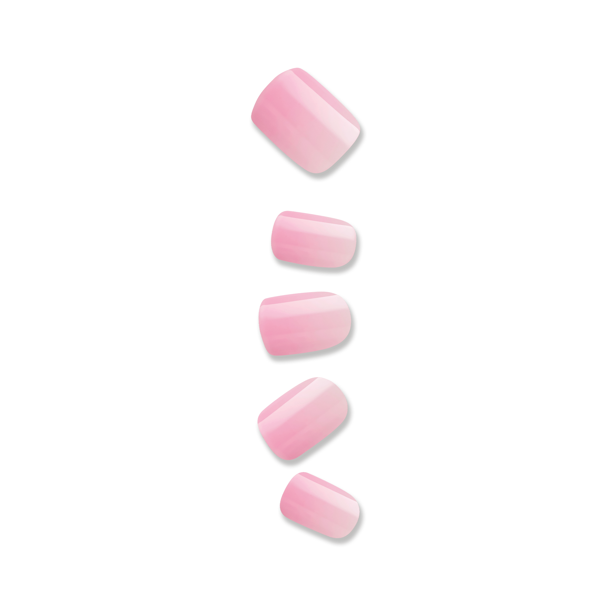 Impress Color No Glue Fake Press On Nails - Fairy Breath | Solid, Pink, Short, Squoval, Manicure