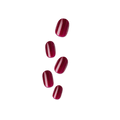 Impress Color No Glue Fake Press On Nails - Maplewood | Solid, Red, Short, Oval, Manicure