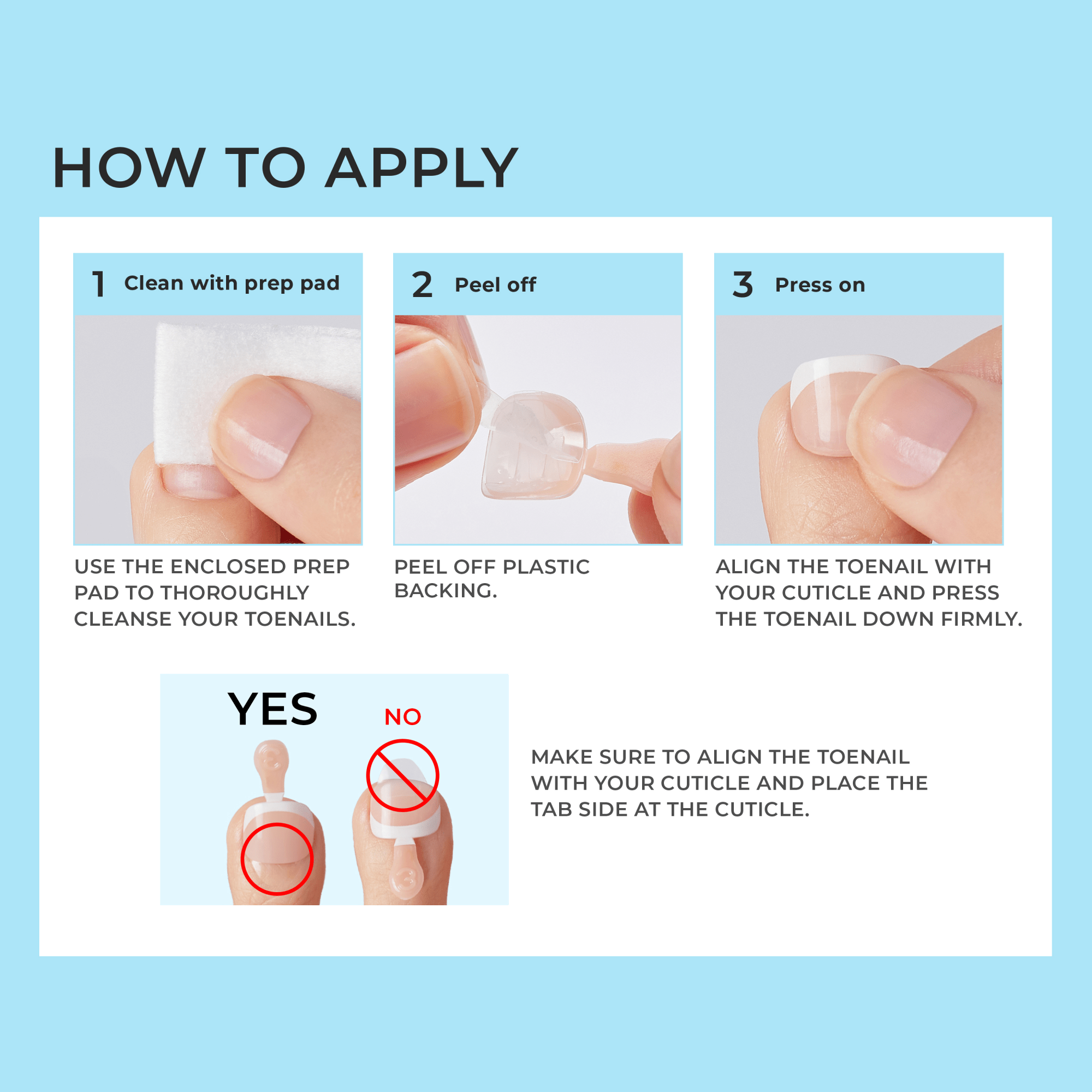 Impress Design No Glue Fake Press On Toenails - Blanc Chic | French Tips, Beige, Short, Squoval, Pedicure